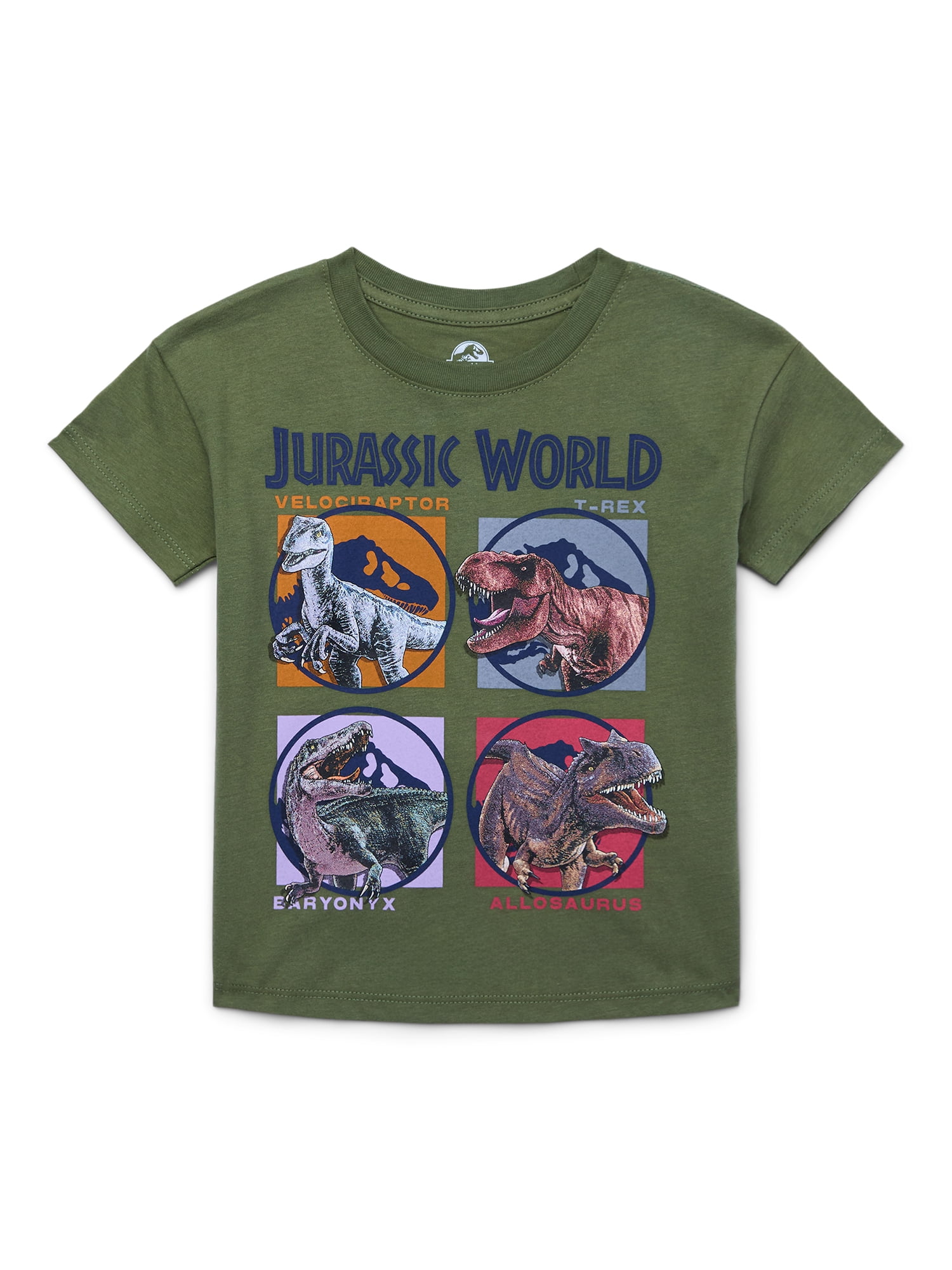 Jurassic World Toddler Graphic Crewneck Tee with Short Sleeves, Sizes 12M-5T