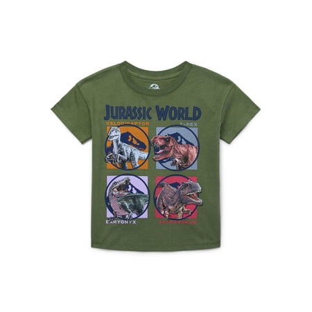 Jurassic Toddler Short Sleeve Crewneck Tee, Sizes 12M-5T