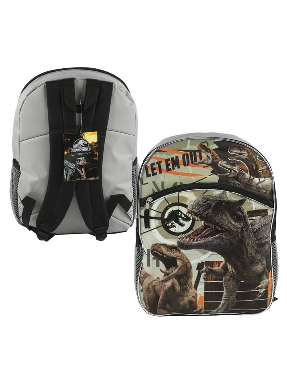 Jurassic World 16" Backpack Let Em Out