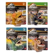 Jurassic World 2023 Wild Pop Ups Uncaged Set of 4 Figures Triceratops, Indoraptor, Giganotosaurus, Parasaurolophus from HJB51-956E Release
