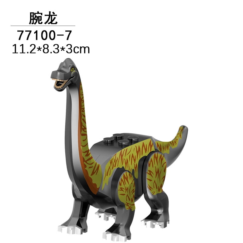 Set Mattoncini Dinosauro Jurassic World 3 - Raptor E T-Rex, Blocchi ABS Compatibili Lego, 14+