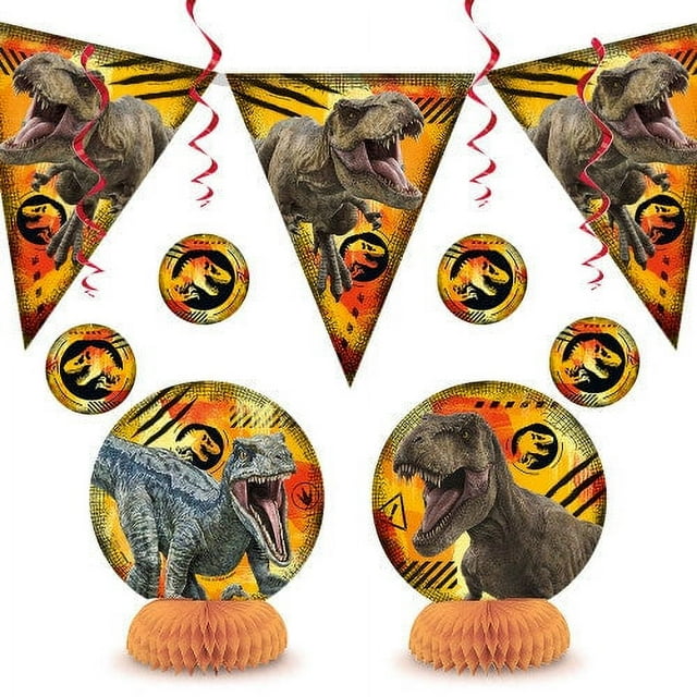 Jurassic World 3 Decorating Kit (7 Pack) Party Supplies Decorations Favors