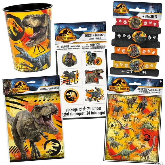 Jurassic World 3: Dominion Party Favor Kit for 8