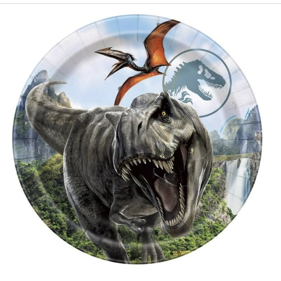 Jurassic World 4 Rebirth 9" Dinner Plates 8 count
