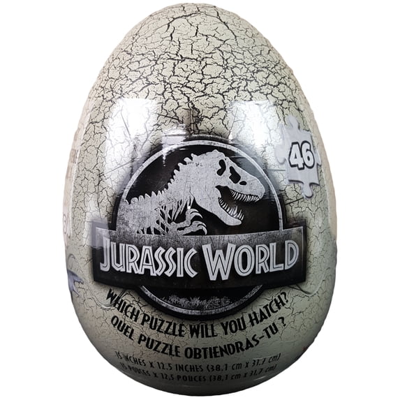 Jurassic World 46-Piece Mystery Puzzle In Egg Packaging