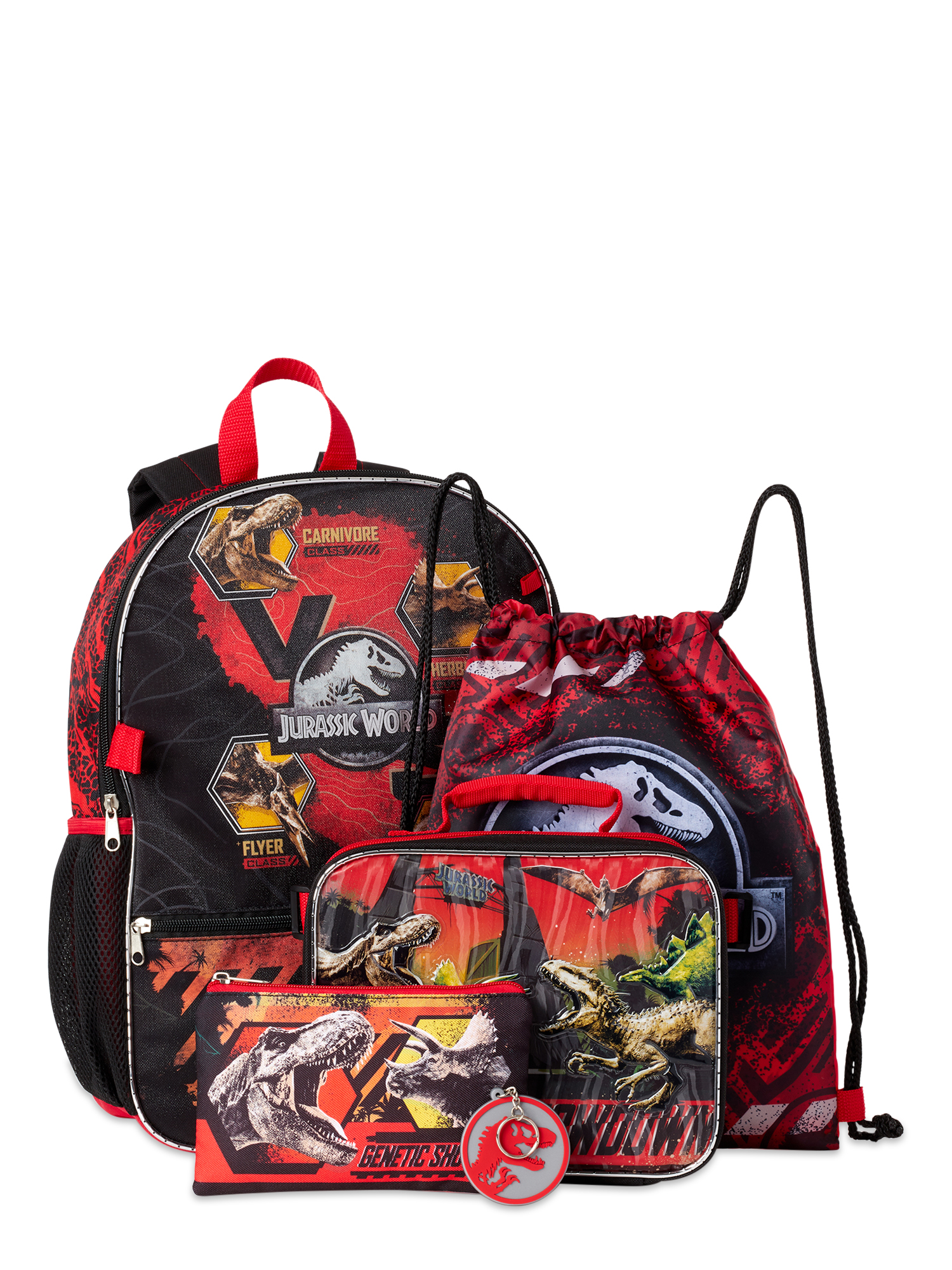 Jurassic World 5 Piece Backpack Set - image 1 of 4