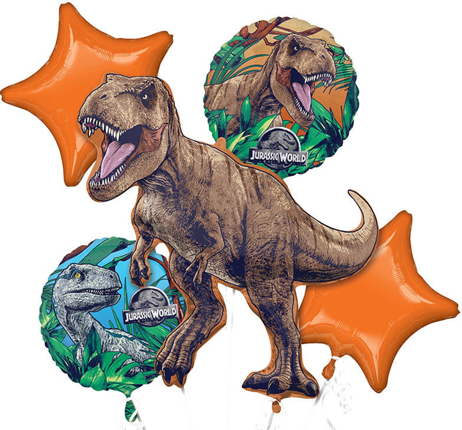 Jurassic World 5 Piece Balloons Birthday Party Set