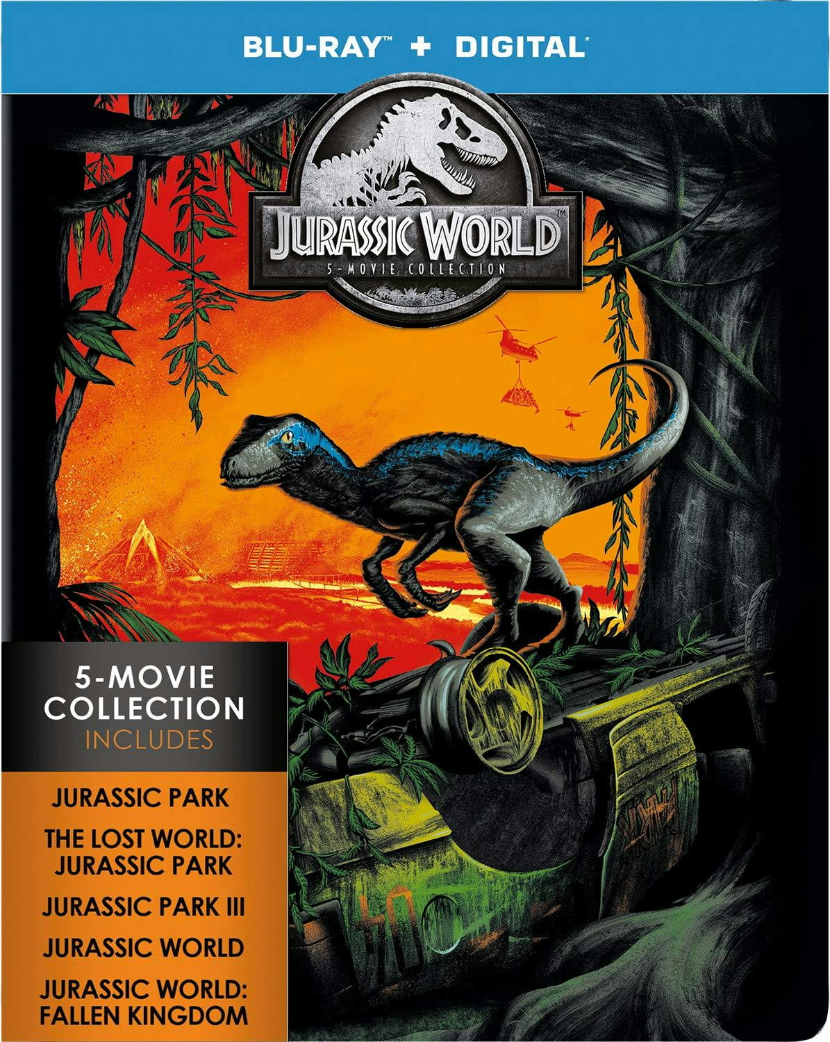 Jurassic World: 5-movie Collection (Limited Edition Steelbook) [Blu-ray]