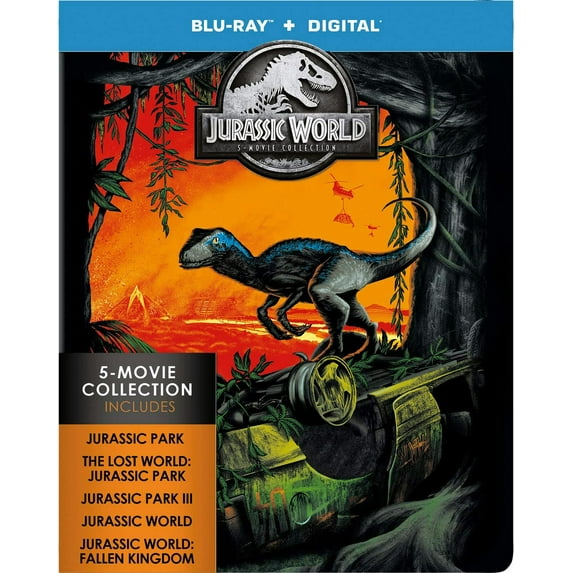 Jurassic World: 5-Movie Collection (Blu-ray + ) (Steelbook)