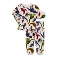 thumbnail image 1 of Jurassic World Baby All Over Print Plush Pajama Set, 2-Piece, Sizes 0/3 Months-24 Months, 1 of 2