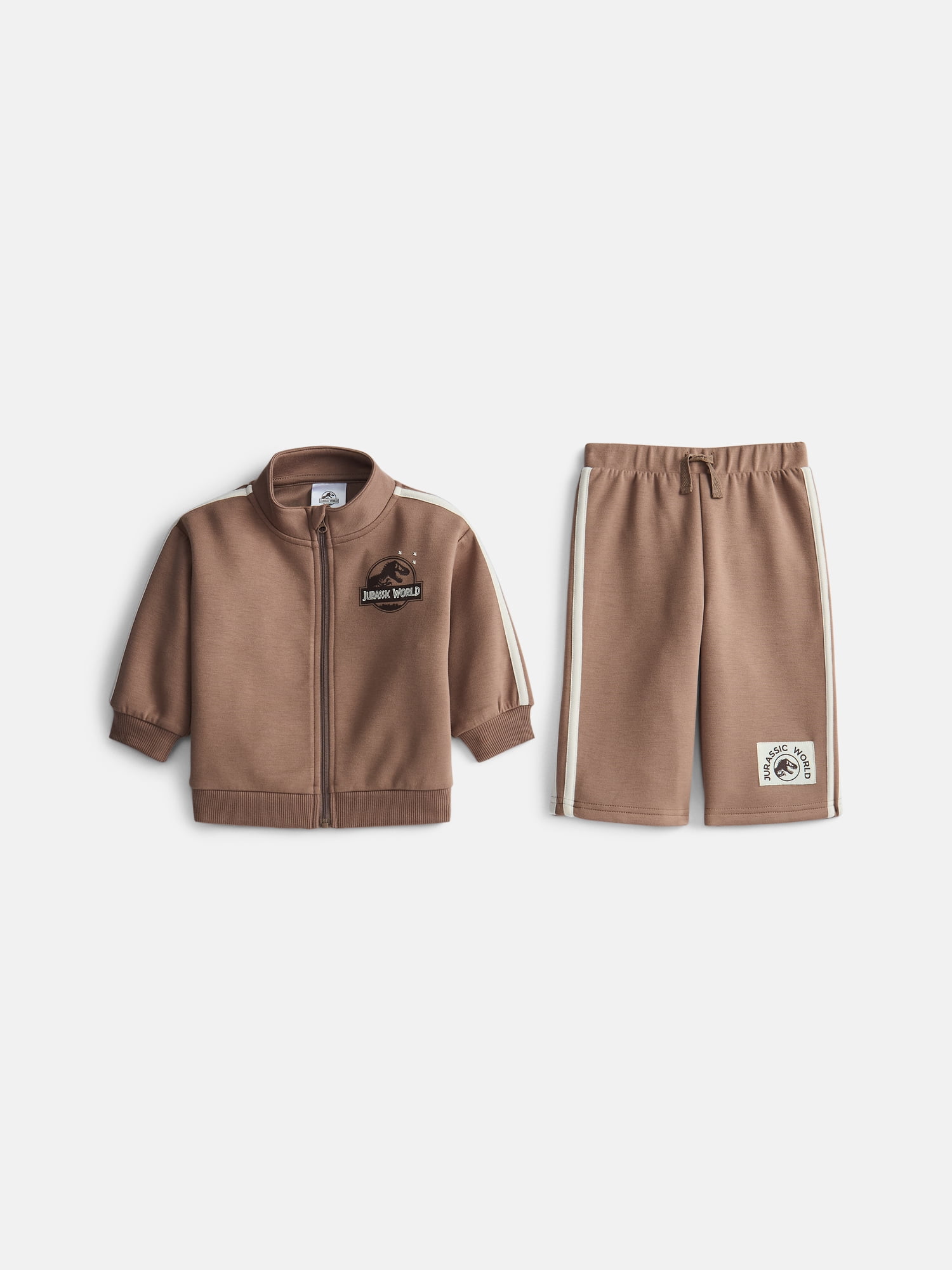 Jurassic World Baby Boys Full Zip Tracksuit, 2-Piece, Sizes 0/3M-24M
