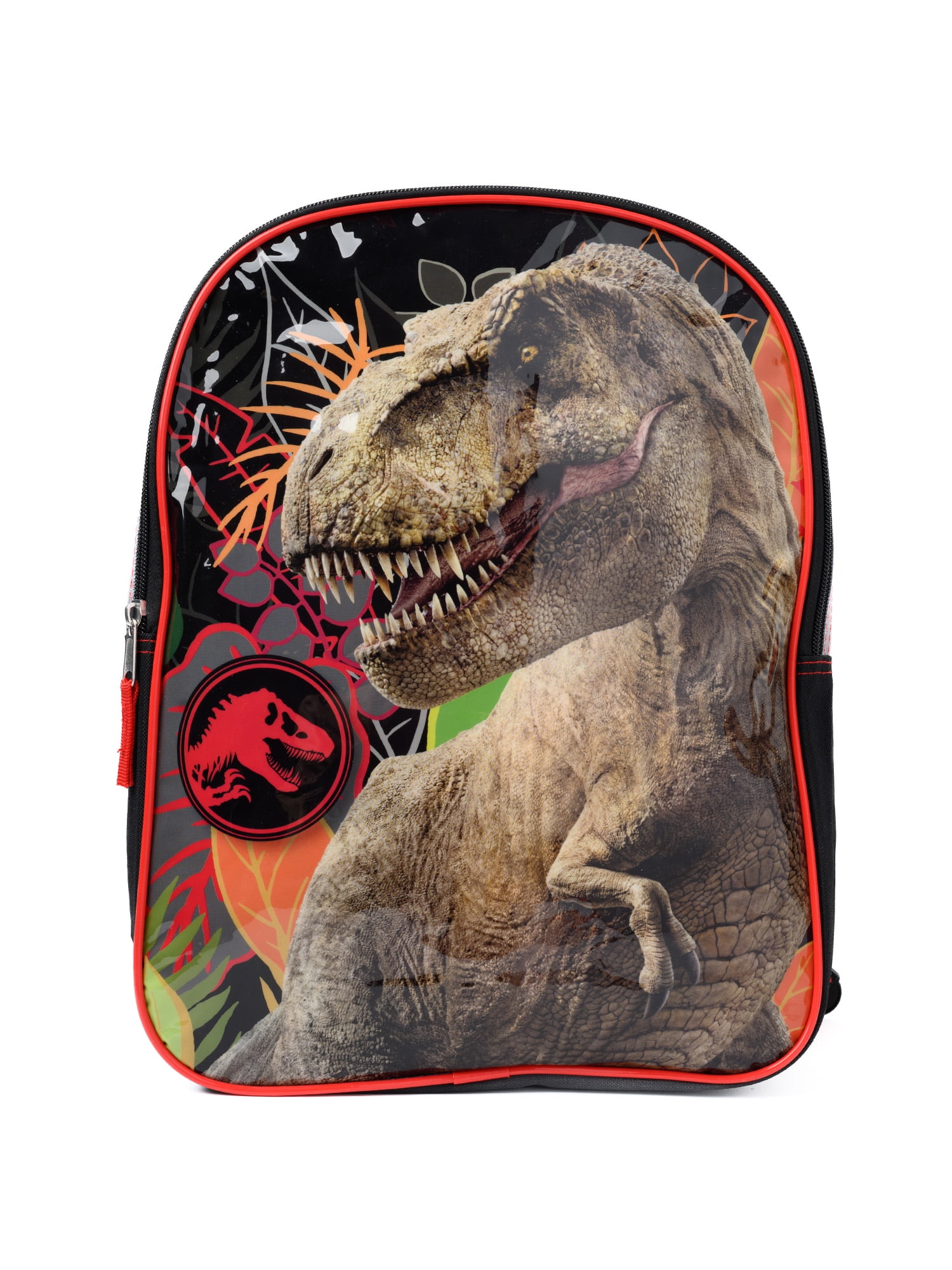 Jurassic World Backpack 15 T Rex Predator Dinosaur Gray Red Boys Walmart