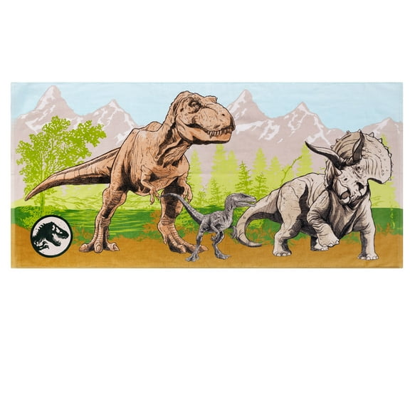 Jurassic World Beach Towel, Kids, 28 x 58