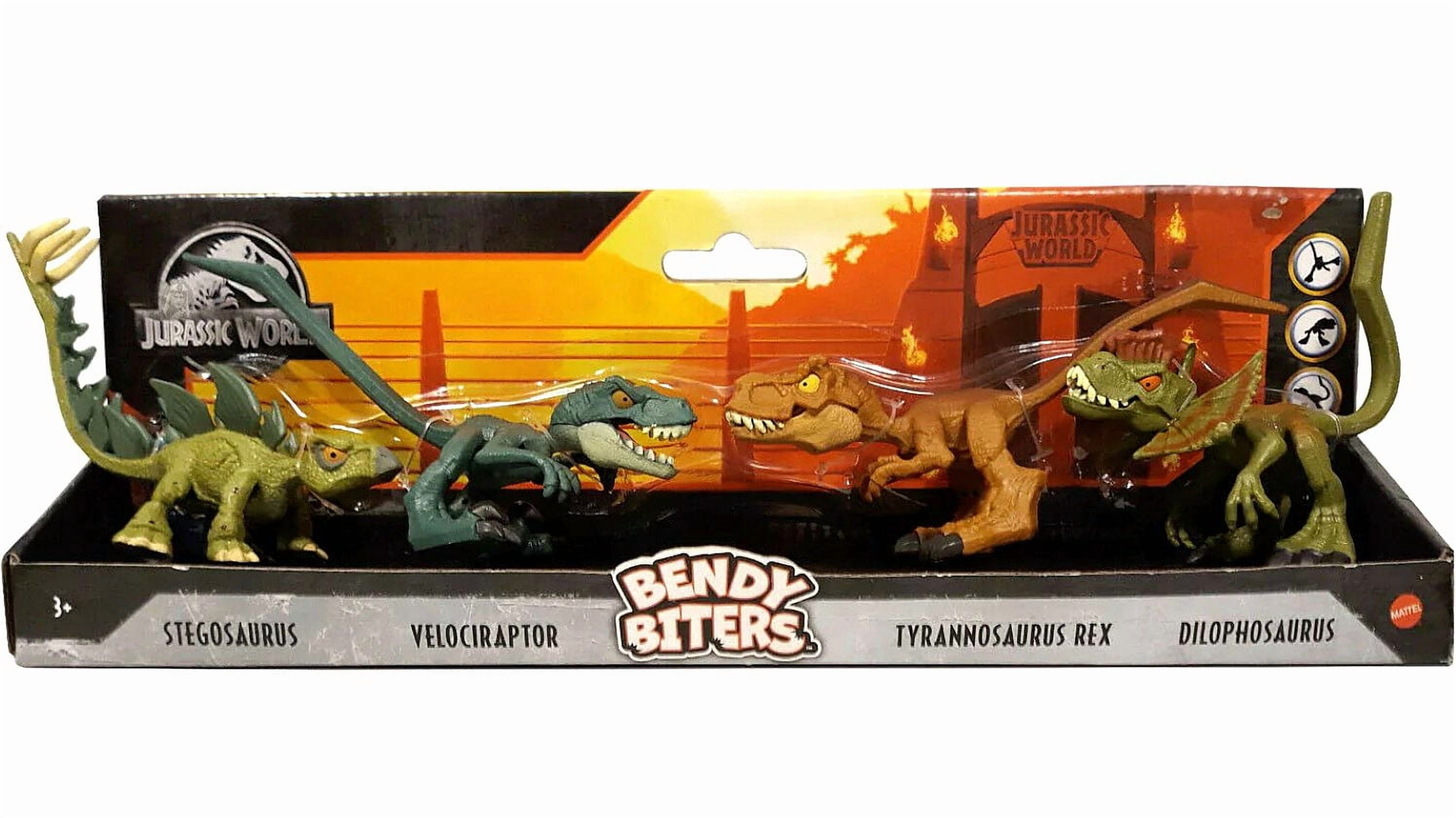 Jurassic World Bendy Biters Figure 4-Pack