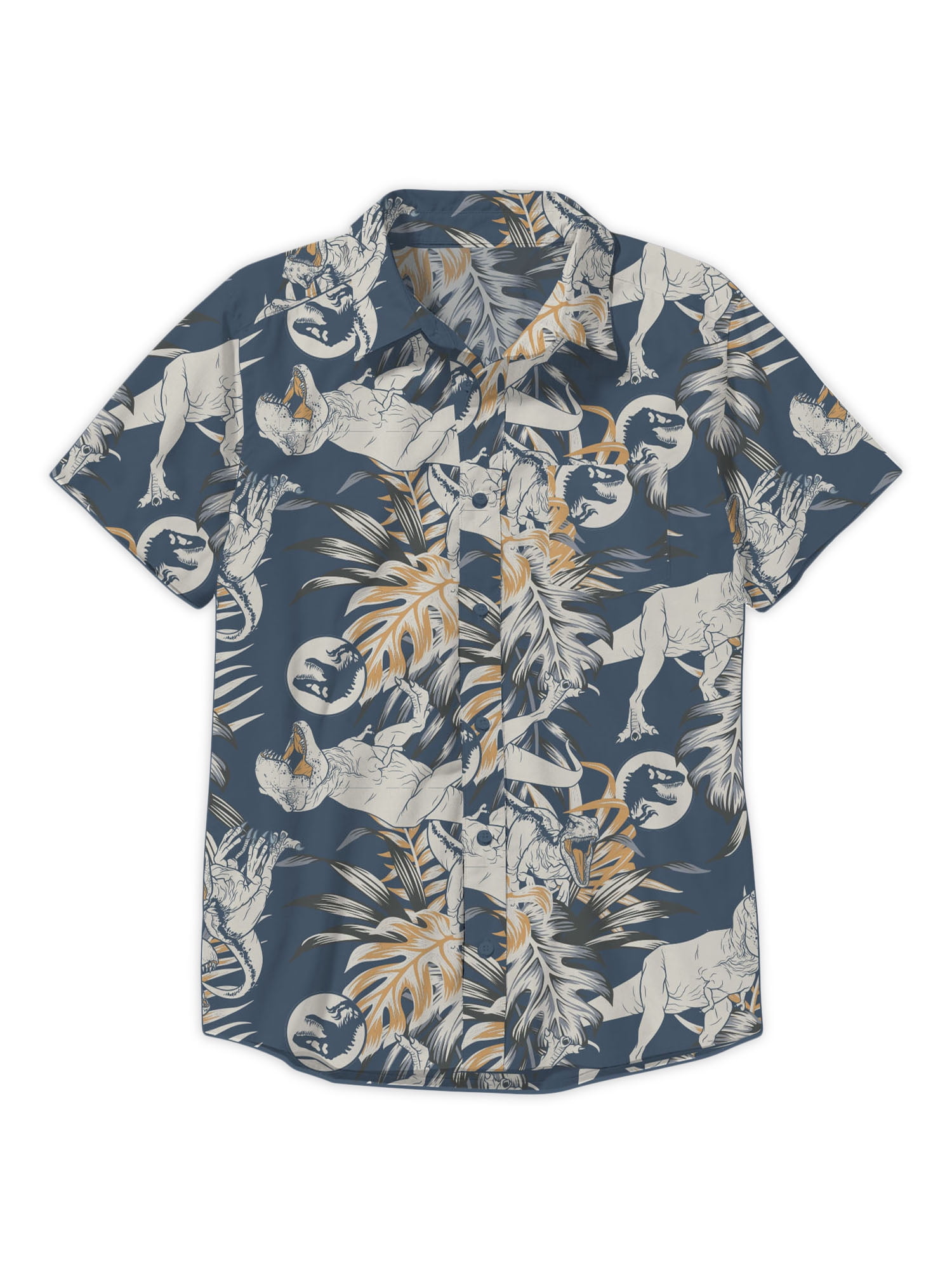 Boy's T Shirt Light Green Reversible Sequins Jurassic World