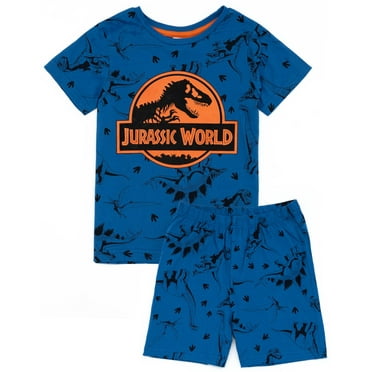 Jurassic World Boys Blue Short Sleeve Short Leg Pyjama Set