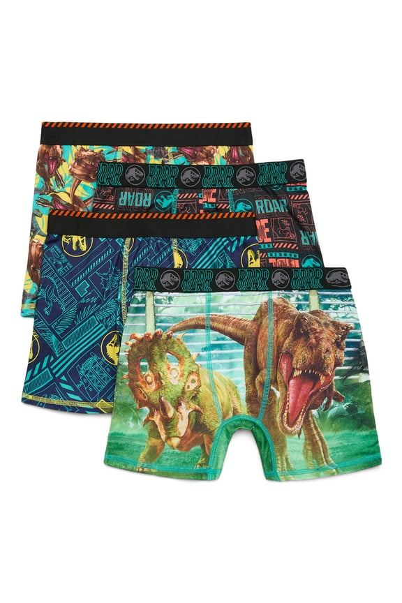 Boys Boxer Briefs Underwear, 4-Pack, Sizes XS-XL