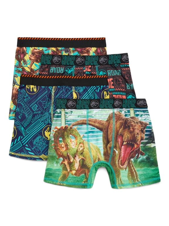 Boys Boxer Briefs Underwear, 4-Pack, Sizes XS-XL