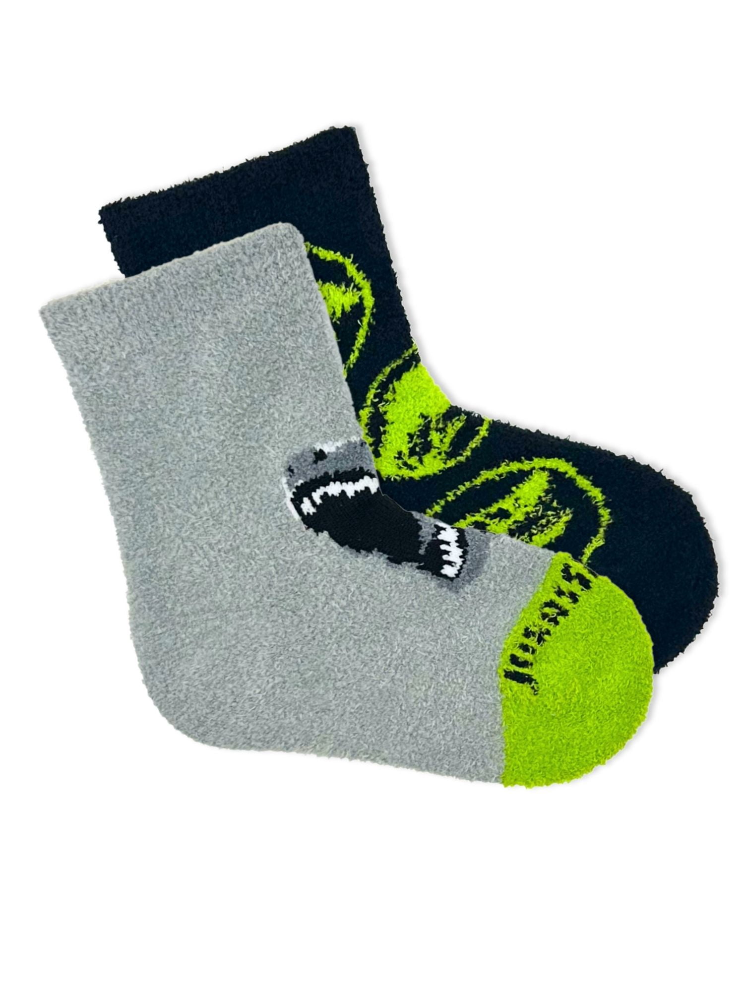 Jurassic World Boys Cozy Socks, 2-Pack, Sizes S/M-M/L