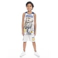 thumbnail image 1 of Jurassic World Boys Character Graphic Basketball Jersey and Shorts Set, 2-Piece, Sizes 4-12, 1 of 15