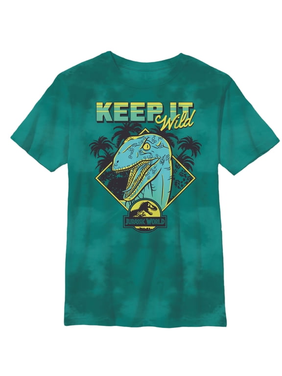 Jurassic World Boys Short Sleeve T-Shirt Tyrannosaurus Rex Dinosaur - Little and Big Boys Sizes 4-XL