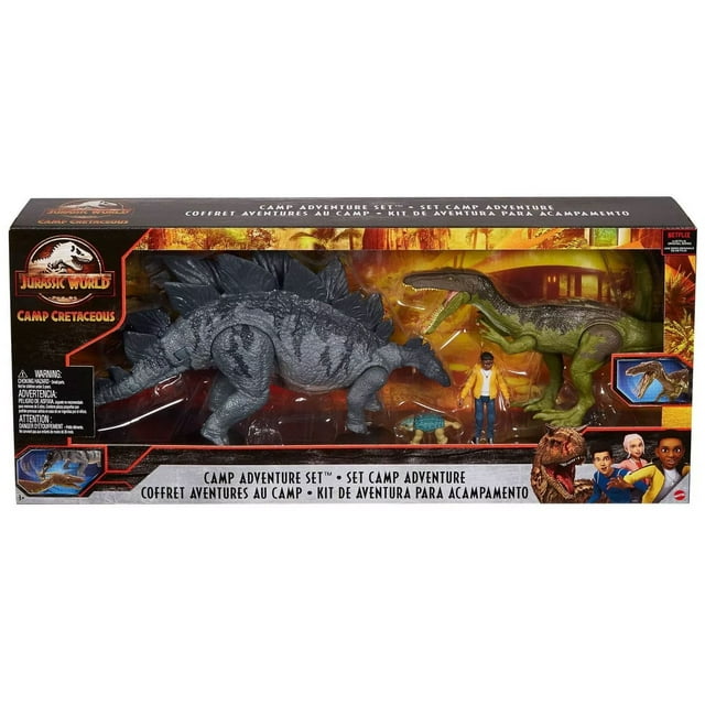 Jurassic World Camp Cretaceous Adventure Set Dinosaur Toys with Park