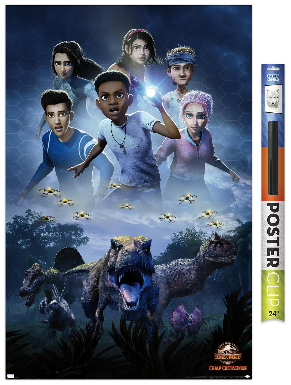 Jurassic World: Camp Cretaceous - One Sheet Wall Poster, 22.375