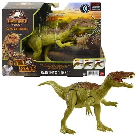 Jurassic World Camp Cretaceous Roar Attack Baryonyx Limbo Dinosaur Action Figure Toy