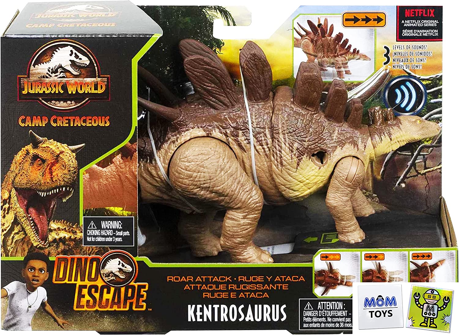 Jurassic World Camp Cretaceous Roar Attack Kentrosaurus Dinosaur