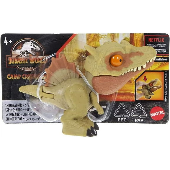 Jurassic World Camp Cretaceous Spinosaurus, 4 Years And Up, Brown, 1.77in