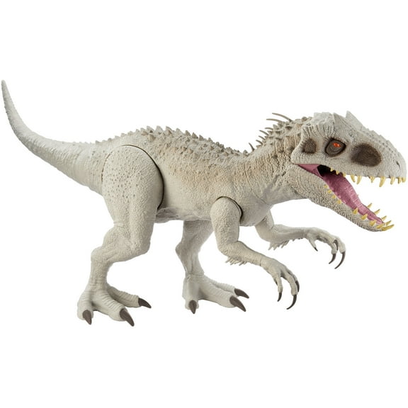 Jurassic World Camp Cretaceous Super Colossal Indominus Rex Action Figure with Eating Feature, Stands 18in High and 3.5ft Long, Dinsoaur Toy Gift ​