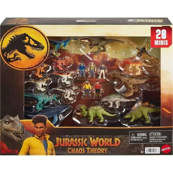 Jurassic World Chaos Theory Mini Figure Set - 20pk Toy New With Tag