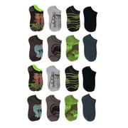 JURASSIC WORLD Character Boys No Show Socks, 16-Pack, Sizes S-L