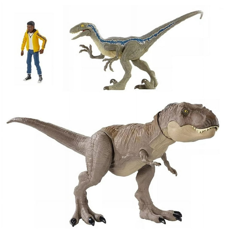 Jurassic World 3-Piece T-Rex Dino Action Figure Set