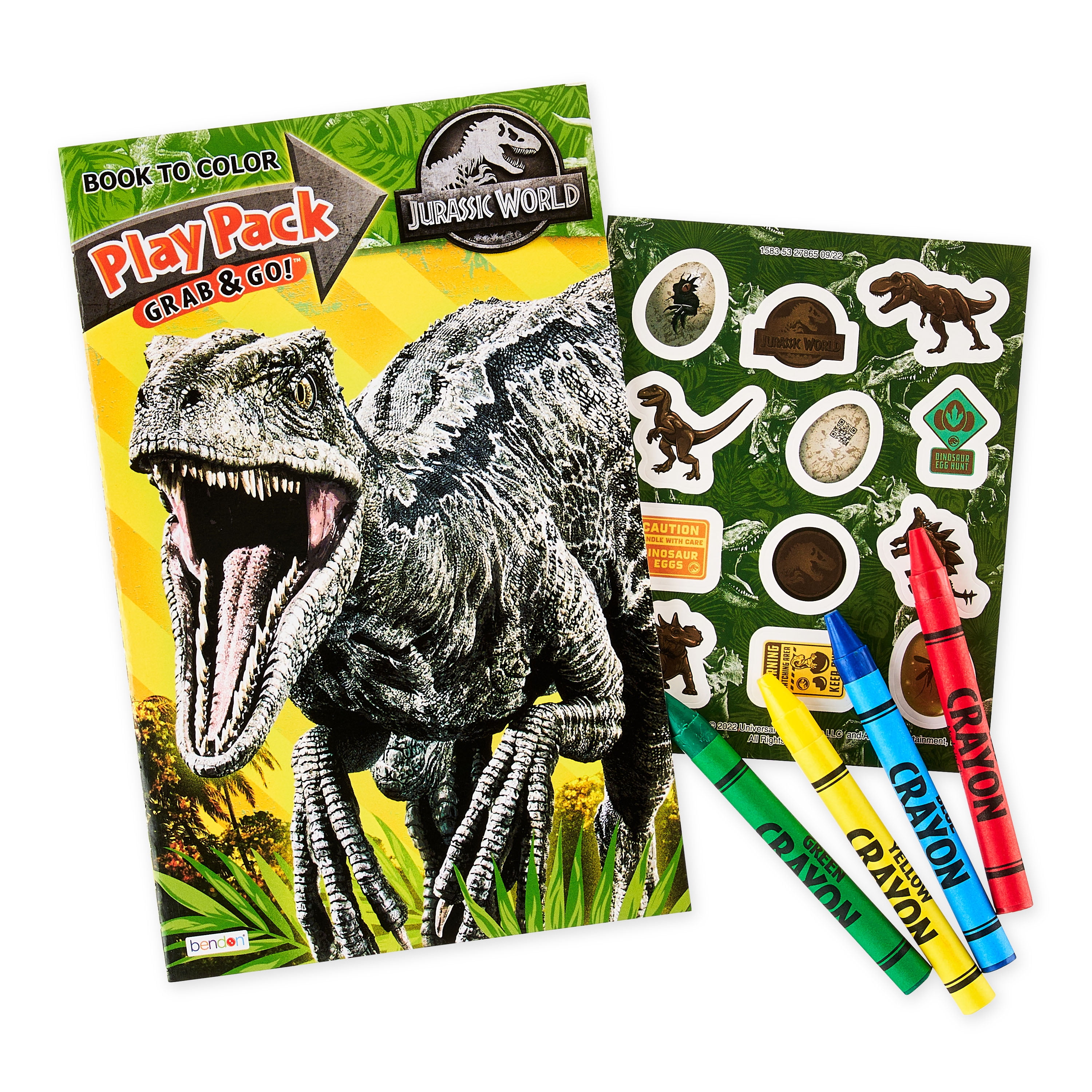 Jurassic World Coloring Book Play Pack, Easter Party Favor Gifts