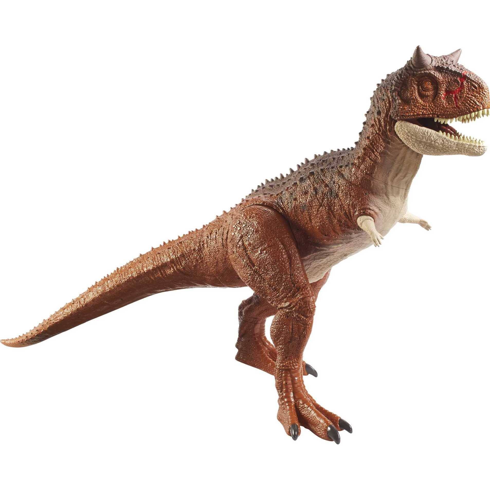 ​Jurassic World Colossal Carnotaurus Toro Dinosaur Action Figure Camp Cretaceous with Stomach-Release Feature, 36-in/91-cm Long, Realistic Sculpting, Kid Gift Age 4 Years & Up - image 1 of 3
