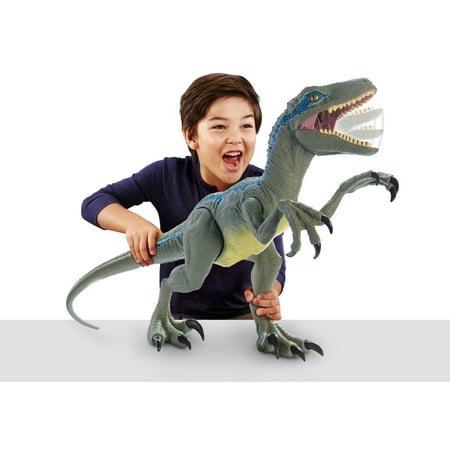 Jurassic World Super Colossal Velociraptor Blue