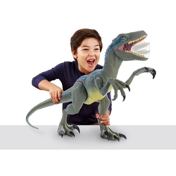 Jurassic World Super Colossal Velociraptor Blue