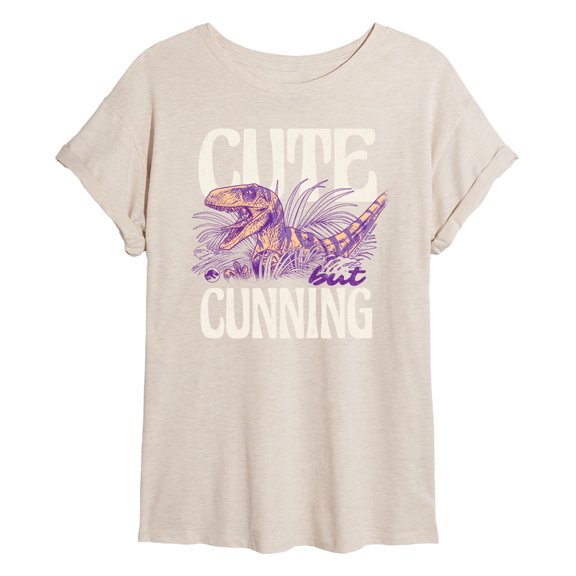 Jurassic World - Cute But Cunning - Juniors Oversized Graphic T-Shirt