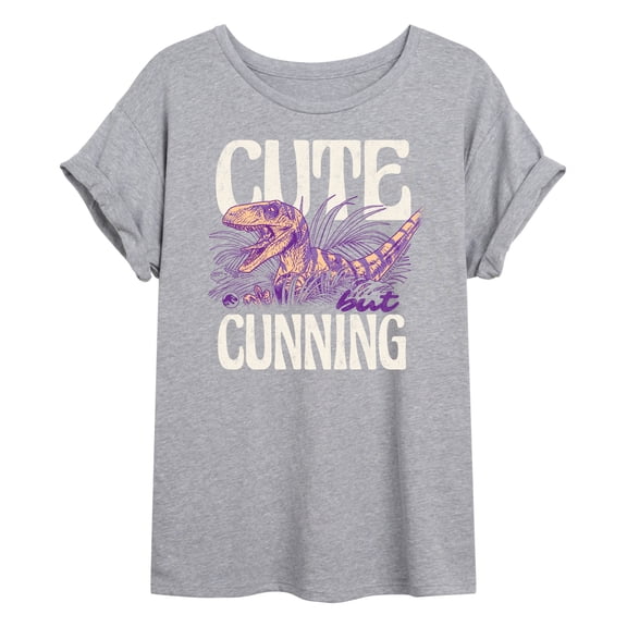 Jurassic World - Cute But Cunning - Juniors Oversized Graphic T-Shirt