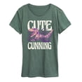thumbnail image 1 of Jurassic World - Cute But Cunning - Women's Short Sleeve Graphic T-Shirt, 1 of 4