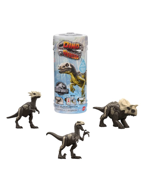 Dino Reveal Dinosaur Toys, Warm Water Uncovers Full Decoration, Unpack & Color Change