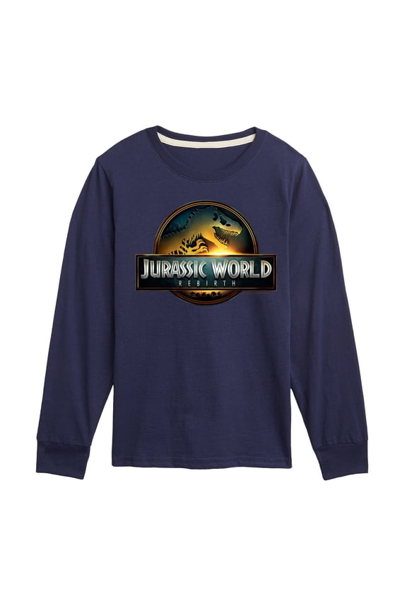 - Dinosaur Logo - Youth Boys Long Sleeve Graphic T-Shirt