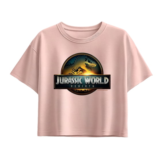 Jurassic World - Dinosaur Logo - Youth Girls Boxy T-Shirt