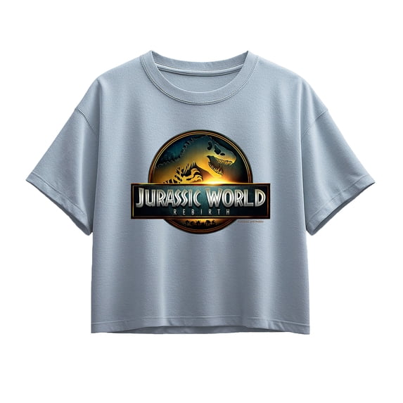 Jurassic World - Dinosaur Logo - Youth Girls Boxy T-Shirt