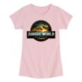 thumbnail image 1 of Jurassic World - Dinosaur Logo - Youth Girls Fitted Short Sleeve T-Shirt, 1 of 4