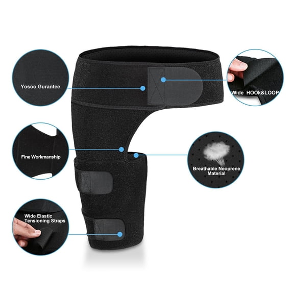EBTOOLS Groin Support Compression Brace, Groin Support Compression Brace Hamstring Hip Injury Support Sleeve Groin Support, Groin Brace