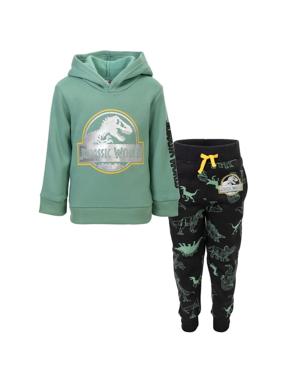 Jurassic World Felpa Con Cappuccio Per Bambino T-Rex – Pullover In Morbidissimo Tessuto – Verde Taglia 4T - 4