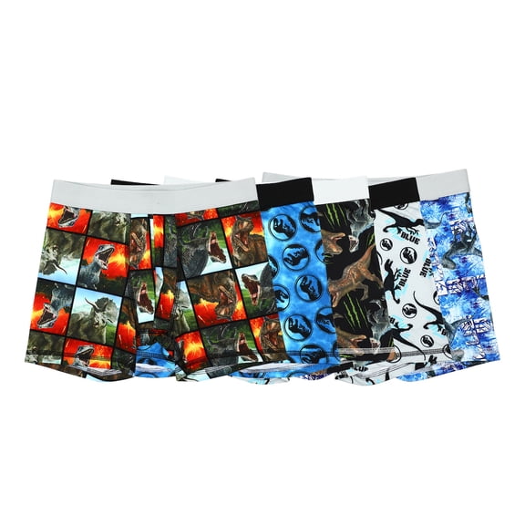 Jurassic World Dinosaurs Multipack Boys Underwear Boxer Briefs-Size-10/12