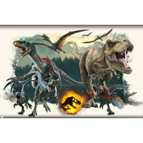 Jurassic World: Dominion - Aggression Wall Poster, 22.375" x 34"